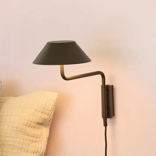 LED nástěnné světlo COVER, černé, výstupek 30 cm, kov Odeslání Ihned