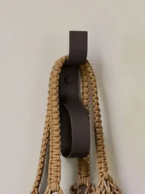 Nejlepší Volba Věšák na šaty Nami, tmavě hnědý, výška 20 cm, železo