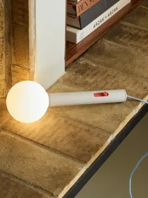 LED nástěnné světlo Talk, světle šedá/modrá, délka 30 cm, železo/sklo Top Prodej