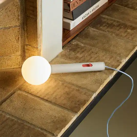 LED nástěnné světlo Talk, světle šedá/modrá, délka 30 cm, železo/sklo Top Prodej