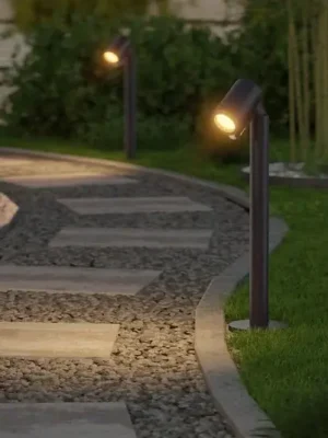 Cenová Bomba LED podlahová lampa STEINEL Way SC, senzor, černá, IP65, RGBWW