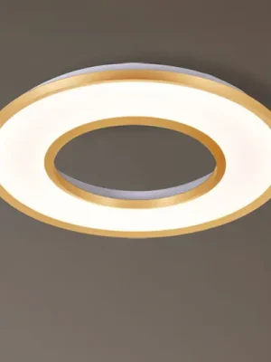 LED stropní svítidlo Valeria, zlatá kartáčovaná, Ø 60 cm, kov Přímo Od Výrobce