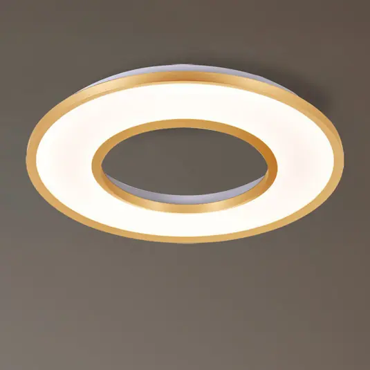 LED stropní svítidlo Valeria, zlatá kartáčovaná, Ø 60 cm, kov Přímo Od Výrobce