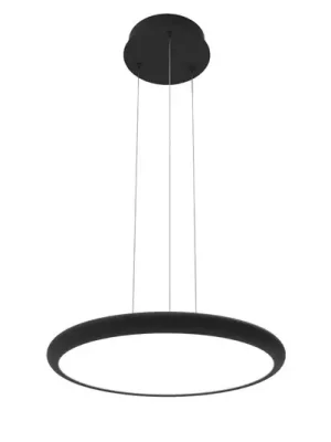 Závěsné světlo Benett, černé, Ø 50 cm, kov/akryl Speciální Cena