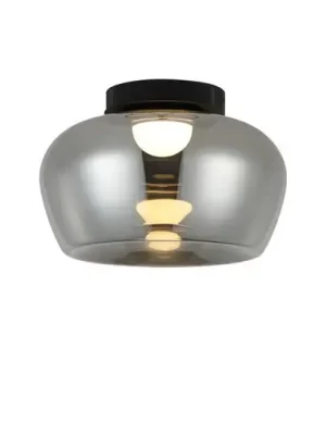 Kup Teď LED stropní svítidlo Nadia, Ø 38 cm, kouřově šedé, sklo