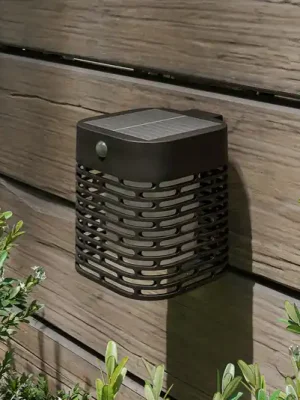 Solární nástěnné svítidlo Philips LED Hara, černé, se senzorem, IP44 Akční Nabídka