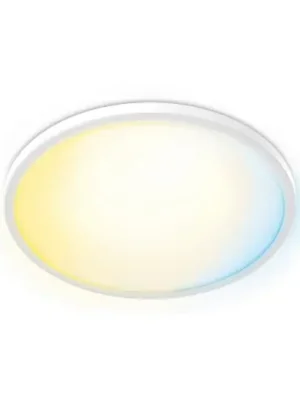Sleva LED stropní svítidlo Philips Superslim, bílé, CCT, stmívatelné