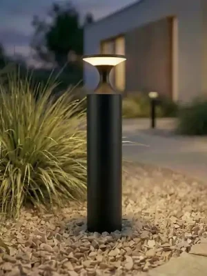 Top Prodej LED osvětlení cesty Lucande Navor, výška 50 cm, černé, IP65