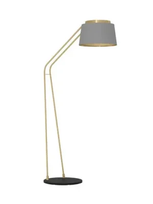 Stojací lampa Stars of Light Almerimar, šedá/mosaz, 181 cm Vrácení Zdarma
