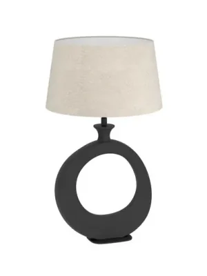 Stolní lampa Stars of Light Diezma, béžová/černá, výška 53 cm Akce