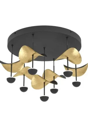 LED stropní svítidlo Stars of Light Dracera, černé/zlaté, Ø 51 cm Tovární Cena