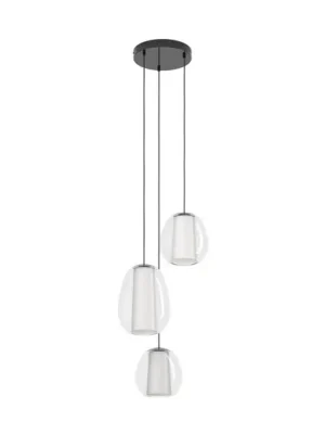Závěsné světlo Stars of Light Menorca, niklová, 42 cm, 3 žárovky, CCT Super Cena