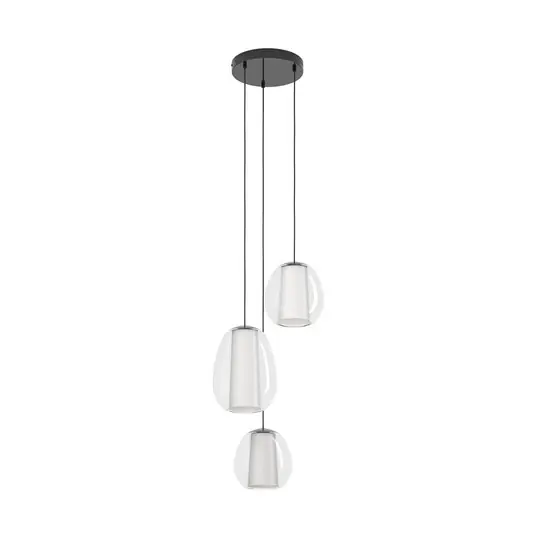 Závěsné světlo Stars of Light Menorca, niklová, 42 cm, 3 žárovky, CCT Super Cena