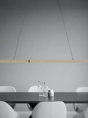 Cenově Výhodný Závěsné světlo Stars of Light LED Montebuono, dřevo, 180 cm, stmívatelné