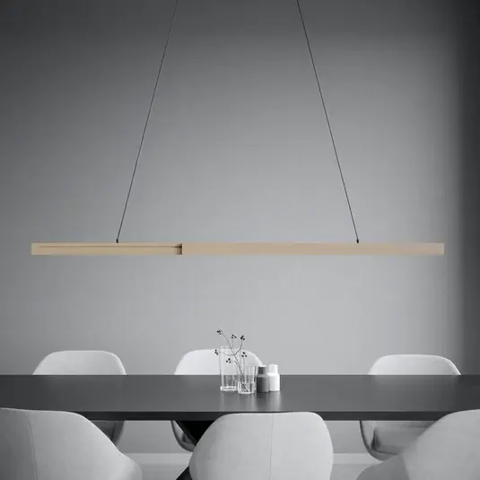 Cenově Výhodný Závěsné světlo Stars of Light LED Montebuono, dřevo, 180 cm, stmívatelné
