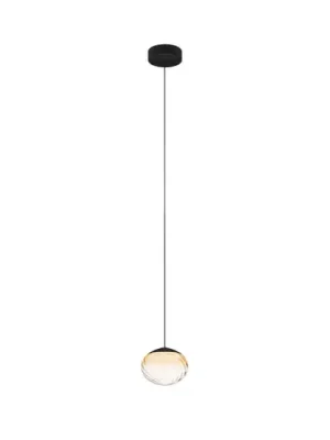 Závěsné světlo Stars of Light Pantoja, černá/jantarová, 24 cm, CCT Nová Kolekce