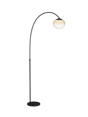 Autentický LED stojací lampa Stars of Light Pantoja, černá/jantarová, 160 cm, CCT