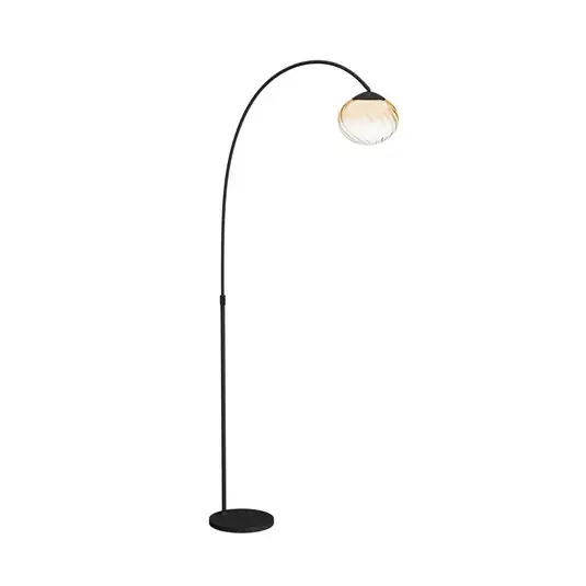 Autentický LED stojací lampa Stars of Light Pantoja, černá/jantarová, 160 cm, CCT
