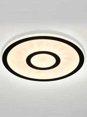 Horká Nabídka LED stropní svítidlo Roundel, bílé/černé, Ø 35 cm, železo/akryl