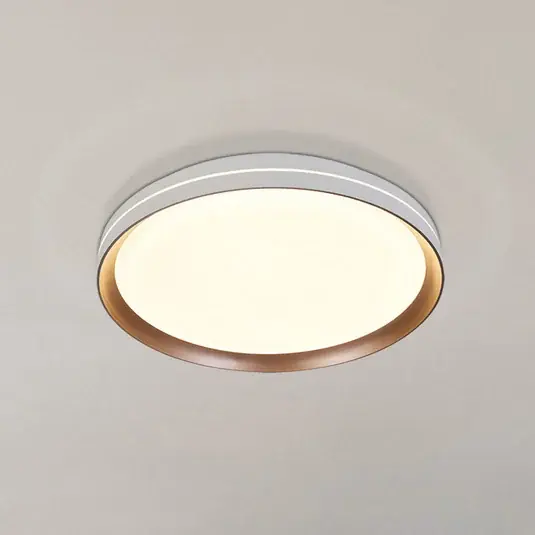 Super Cena LED stropní svítidlo Saucer, bílé/latte, Ø 39 cm, železo/akryl