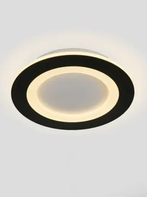 Originální LED stropní svítidlo Ringo, Ø 25 cm, černé/bílé, železo/akryl, CCT