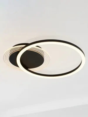 Dokud Zásoby Vydrží LED stropní svítidlo Contour, matná černá, délka 40 cm, železo/akryl