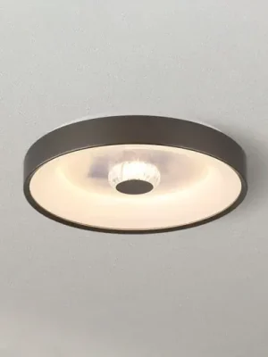 Poslední Šance LED stropní svítidlo Polka, latte/bílá, Ø 38 cm, železo/akryl