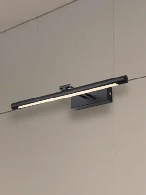 LED nástěnné světlo na akumulátor Holton, matná černá, šířka 45 cm, CCT Časově Omezené