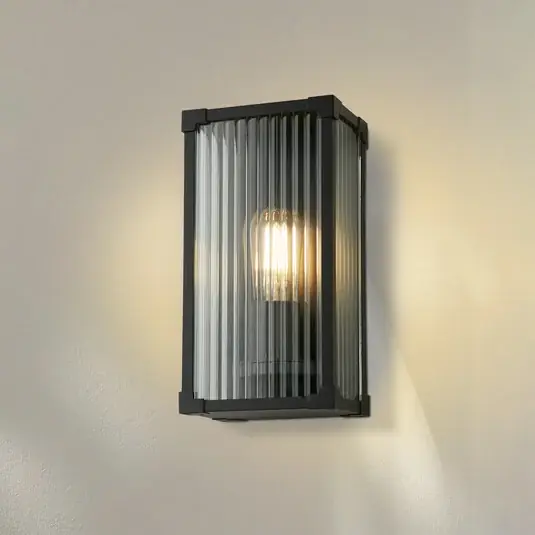 Dokud Zásoby Vydrží Venkovní nástěnné svítidlo Cincinnati, černá, šířka 16 cm, kov