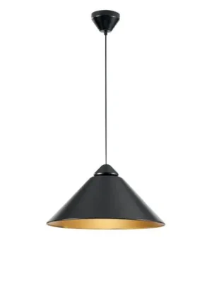 Značkový Závěsné světlo Big Bang černá/zlatá, Ø 49 cm, kov