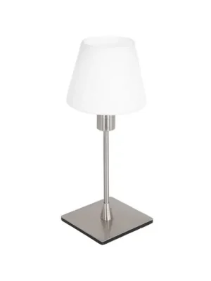 Zlevněný Stolní lampa Ancilla, ocel, výška 33 cm, kov, sklo, E14