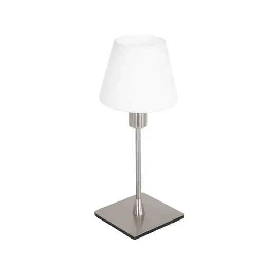 Zlevněný Stolní lampa Ancilla, ocel, výška 33 cm, kov, sklo, E14