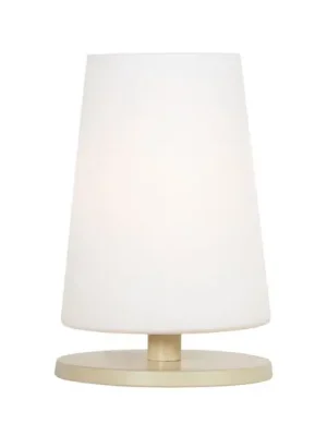 Stolní lampa Ancilla, krémová, výška 26 cm, kov, sklo, E27 Speciální Cena