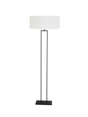 Kup Teď Stojací lampa Stang, černá/bílý len, výška 160 cm, E27
