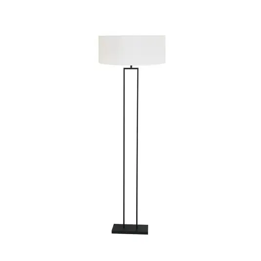 Kup Teď Stojací lampa Stang, černá/bílý len, výška 160 cm, E27