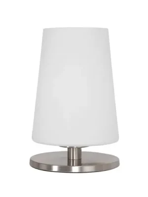 Finální Výprodej Stolní lampa Ancilla, ocel, výška 26 cm, kov, sklo, E27