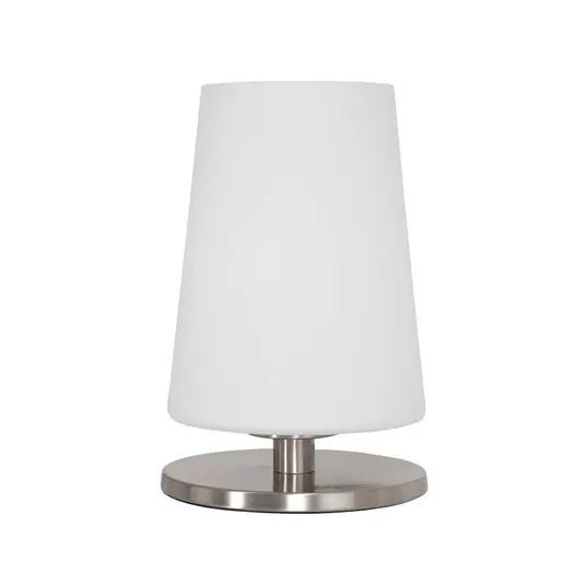 Finální Výprodej Stolní lampa Ancilla, ocel, výška 26 cm, kov, sklo, E27