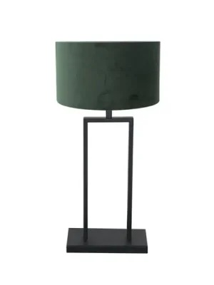 Speciální Cena Stolní lampa Stang 3862ZW, černá/zelený velur, výška 55 cm