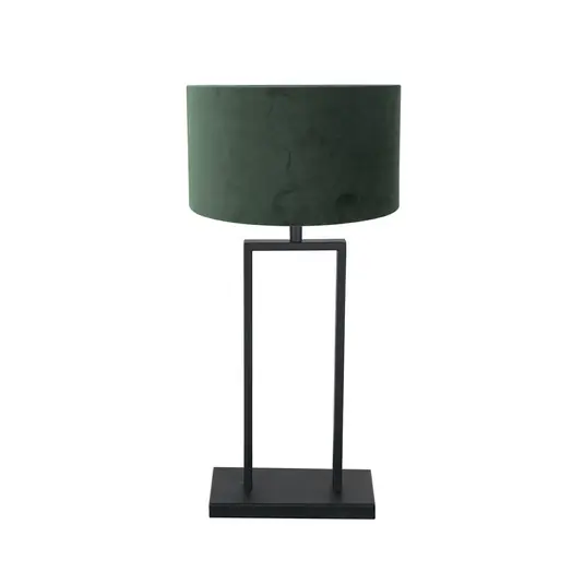 Speciální Cena Stolní lampa Stang 3862ZW, černá/zelený velur, výška 55 cm