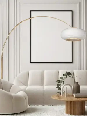 Akční Nabídka Stojací lampa Sparkled Light v bronzové barvě s šedým plátěným potahem, 240 cm