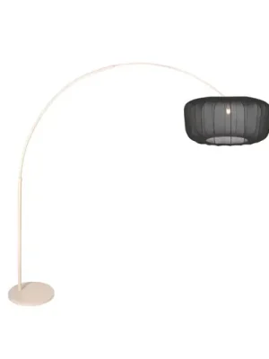 Stojací lampa Sparkled Light, krémová/černý nylon, 240 cm Nejlepší Cena