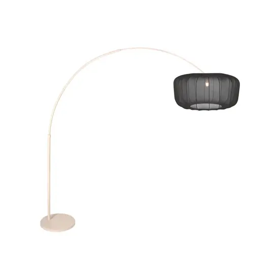 Stojací lampa Sparkled Light, krémová/černý nylon, 240 cm Nejlepší Cena