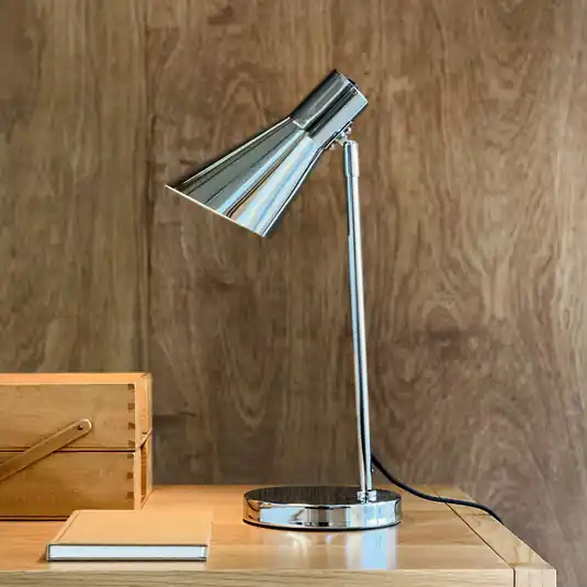 Akční Cena Stolní lampa Dyberg Larsen DL12, chrom, výška 44,5 cm, kov