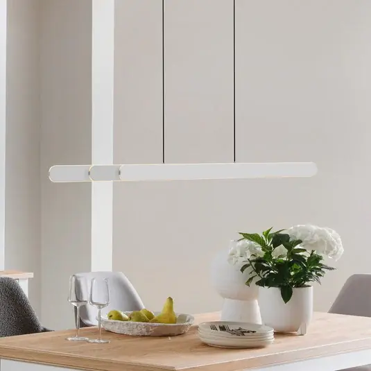 LED závěsné světlo ADRIANA ROUND, bílá, délka 160 cm, kov CCT Nízká Cena