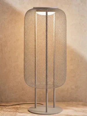 Cenově Výhodný Venkovní stojací LED svítidlo Lucande Korvyn, kamenně šedé, 80 cm, IP44