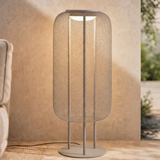 Cenově Výhodný Venkovní stojací LED svítidlo Lucande Korvyn, kamenně šedé, 80 cm, IP44
