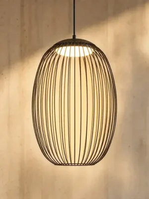 Nejprodávanější Venkovní závěsné LED svítidlo Lucande Richi, černé, Ø 35 cm, stmívatelné