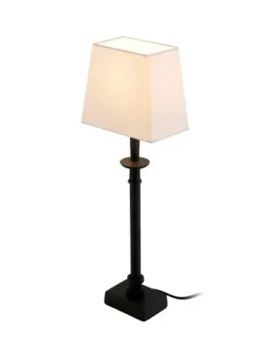 Stolní lampa PALMARIA, černá/bílá, výška 52 cm, kov, E14 Nakupujte Hned