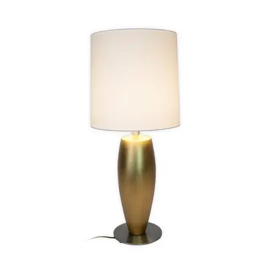 Stolní lampa OMEGA SOTTILE, zlatá/bílá, výška 80 cm, keramika, E27 Nakupujte Hned