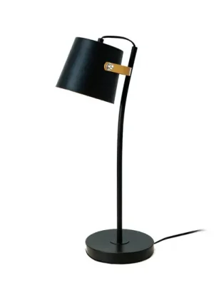 Pouze Dnes Stolní lampa ESPERTO, černá, výška 53 cm, kov, E27